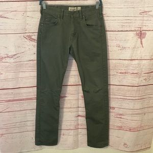 Patagonia green iron clad great pacific iron works straight leg pants